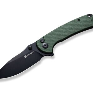 SENCUT Pulsewave Micarta Green Black Blade