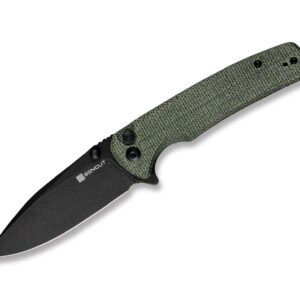 SENCUT Sachse Micarta Green Black Blade
