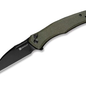 SENCUT Watauga Micarta Dark Green Black Blade