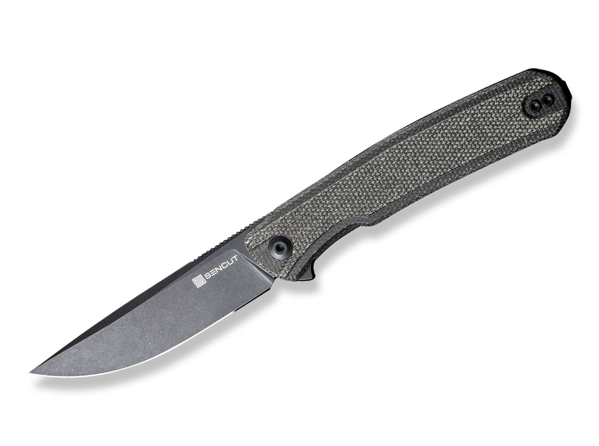 SENCUT Scitus Micarta Dark Green Black Blade