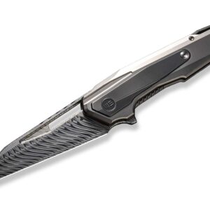 WE Knife Falcaria Titanium Grey Damascus