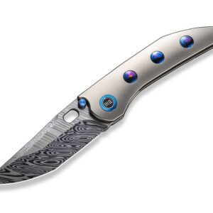 WE Knife Attor Damascus Titanium