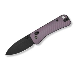 WE Knife Banter 2 S35VN Aluminum Purple Black Stonewash
