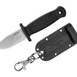Demko Knives Armiger 2 Clip Point 4034SS TPR Black