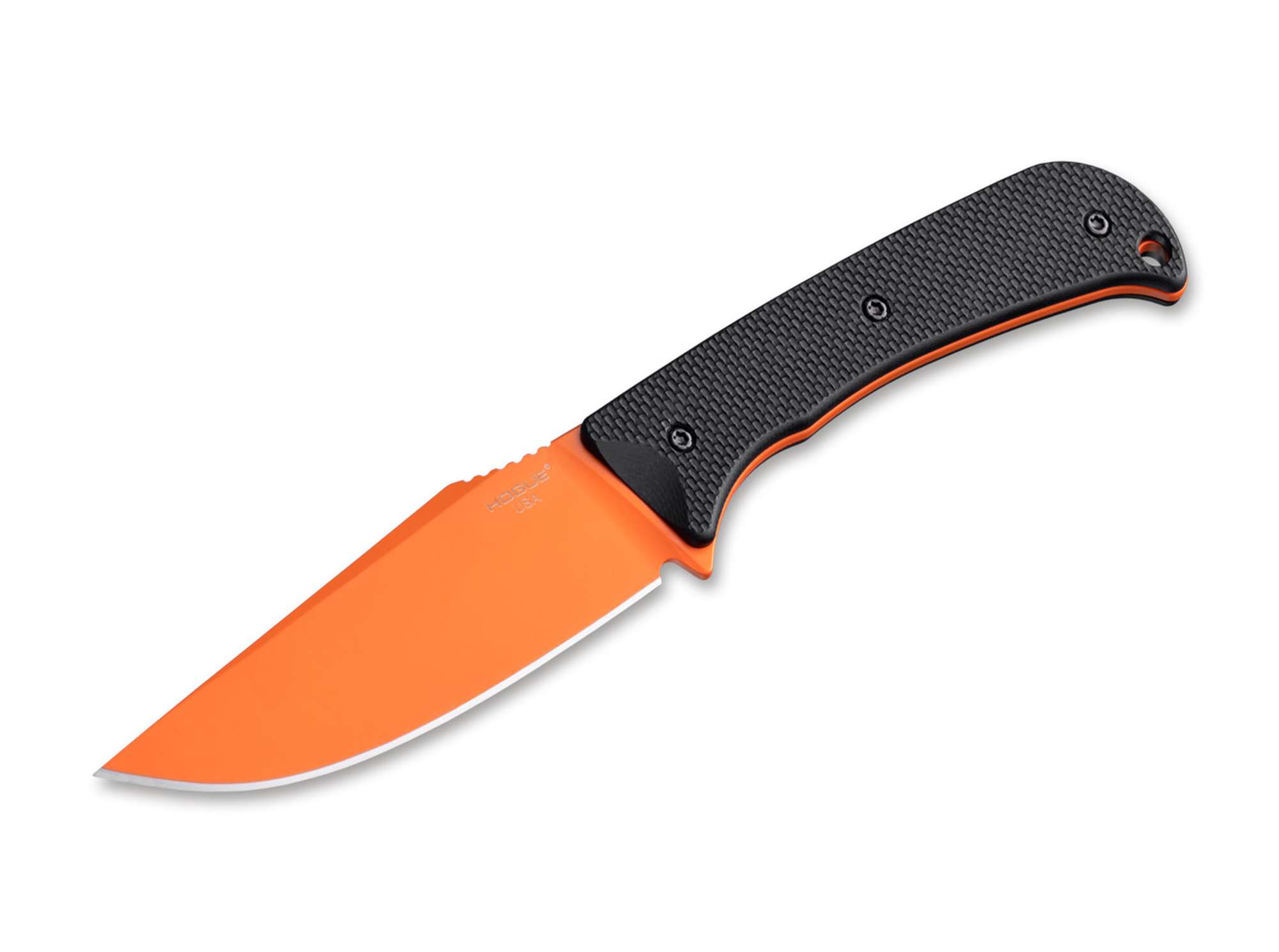 Hogue Extrak XL 3.9" Fixed Blade G10 Black Orange Cerakote
