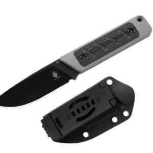 Kizer Smolt G10 Grey Micarta Black