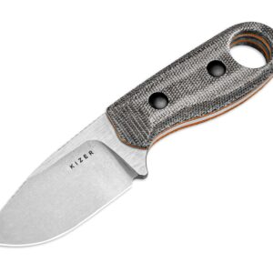 Kizer Beaver Nitro-V Black Micarta & Orange G10