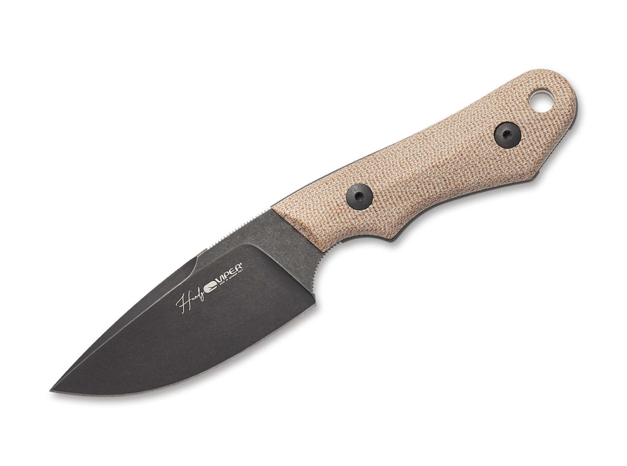 Viper Handy Dark Canvas Micarta Natural