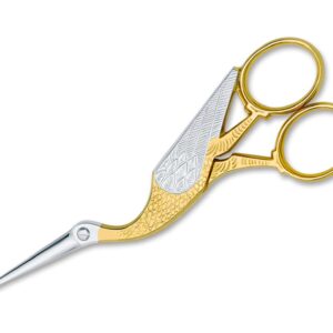 Due Cigni Embroidery Scissors 2C 36/45 Golden Stork