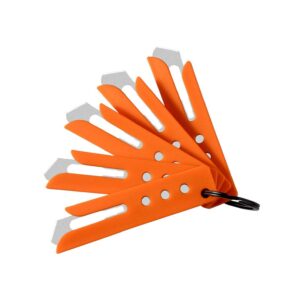 Hogue #60-Style Blades with Guard 5 Pack Orange