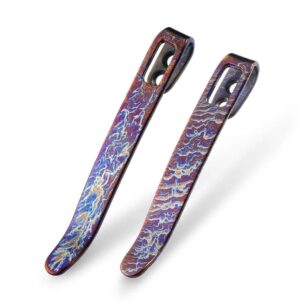 CIVIVI Two Flamed Titanium Clips T002A