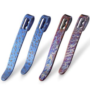 CIVIVI Four Flamed Titanium Clips T002C