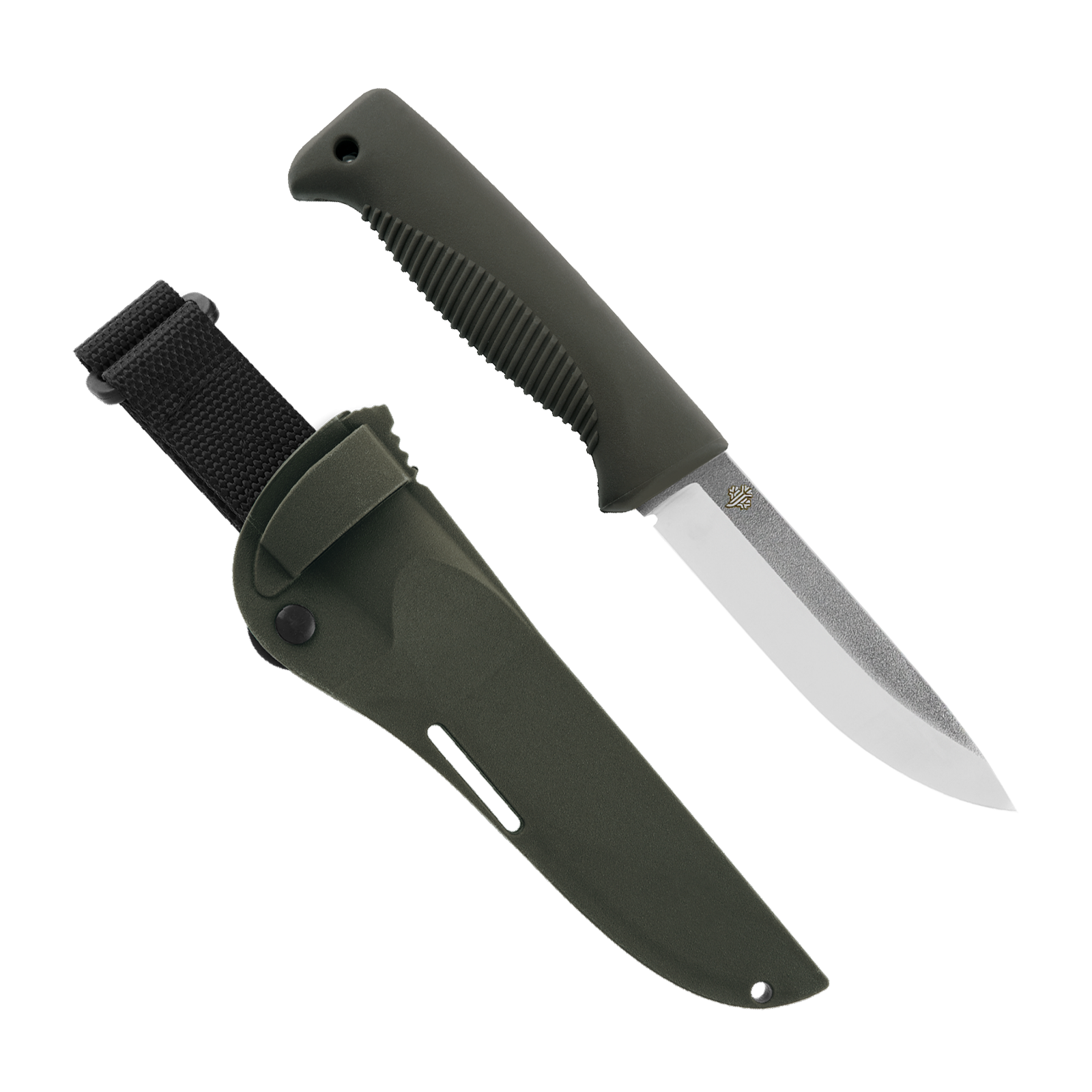 Peltonen Knives - M07 N690, Green Handle, Green Composite Sheath