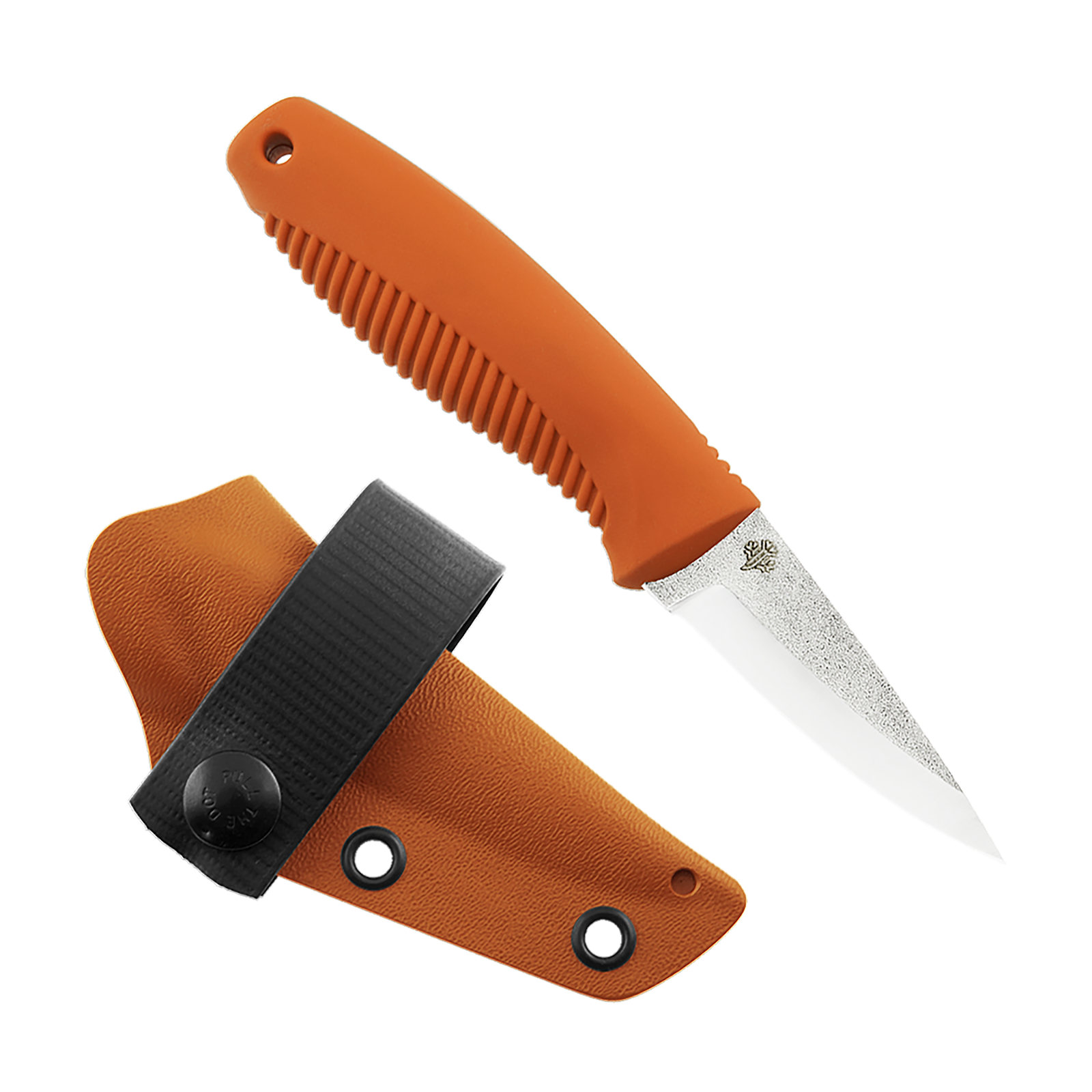 Peltonen Knives - M23 N690, Orange Handle, Black Kydex Sheath