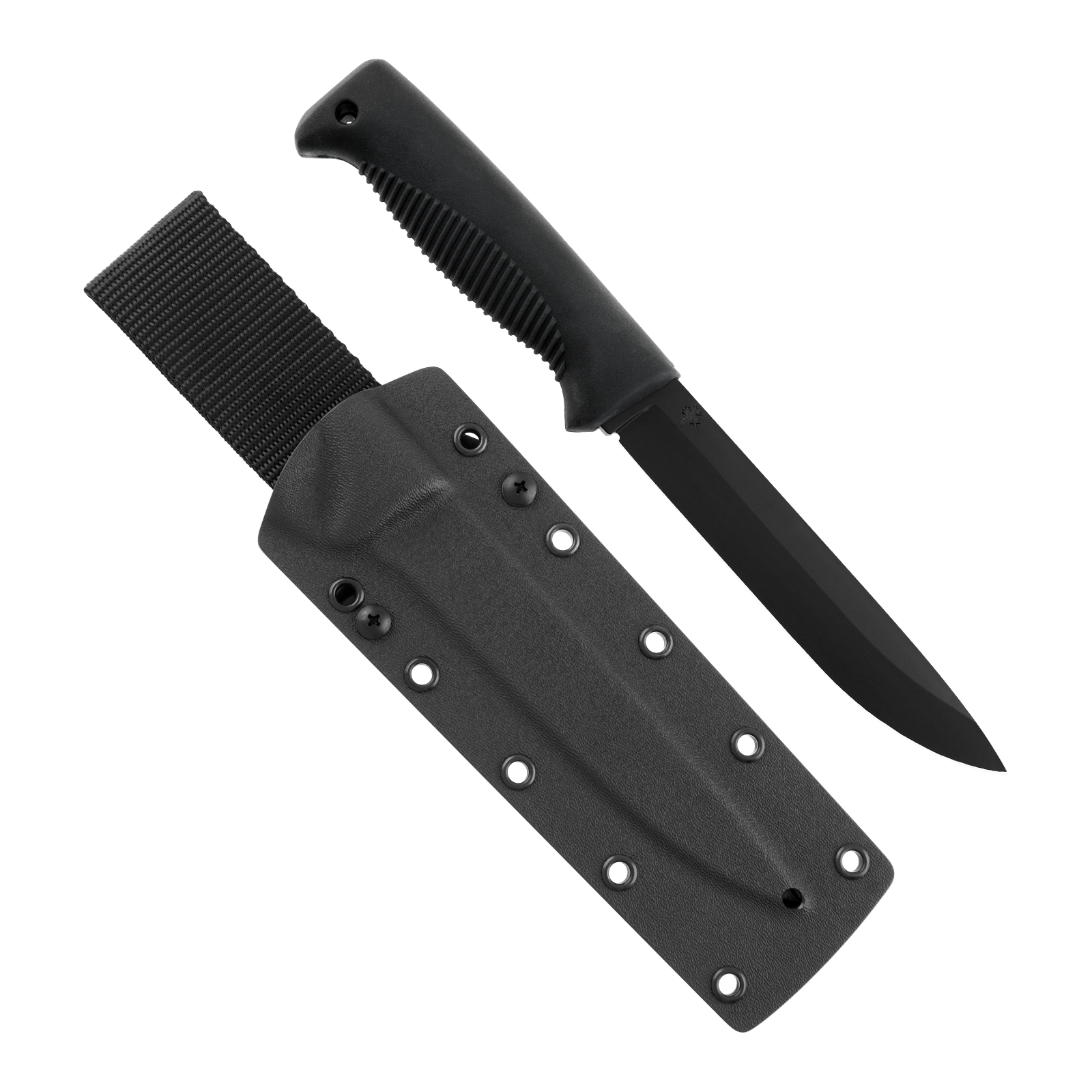Peltonen Knives - M95 Ranger Puukko 80CrV2 Black Cerakote, Black Handle, Black Kydex Sheath