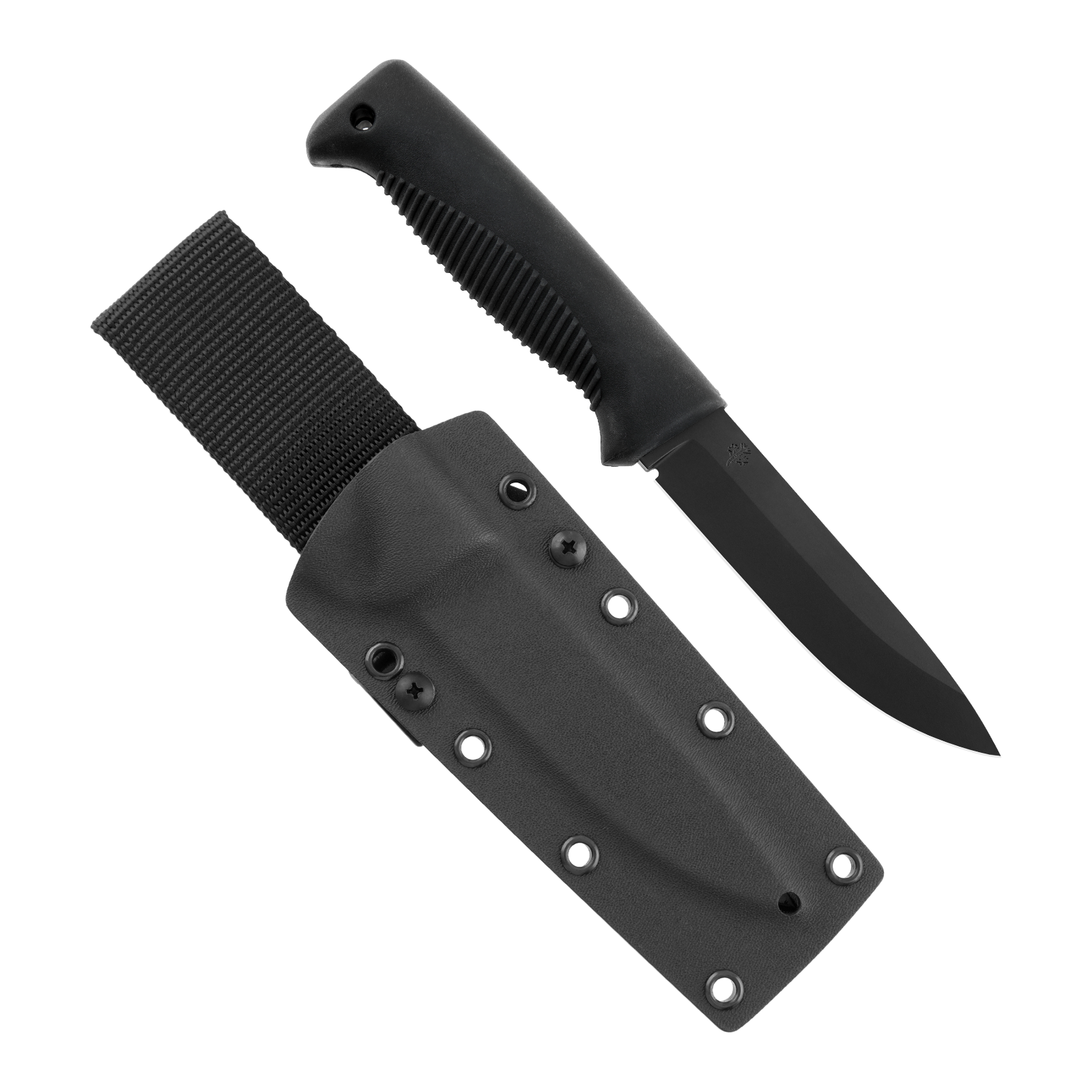 Peltonen Knives - M07 Ranger Puukko 80CrV2 Black Cerakote, Black Handle, Black Kydex Sheath