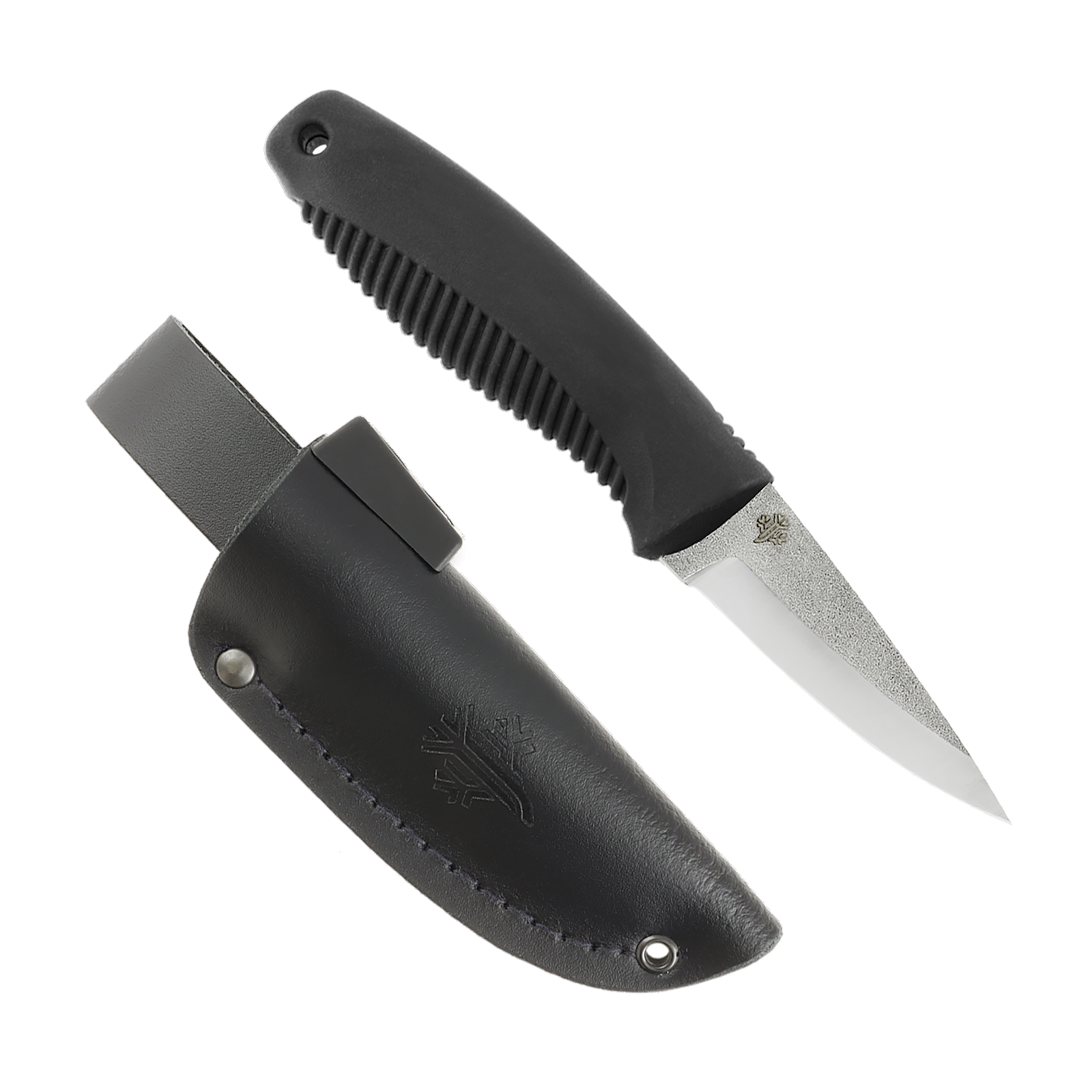 Peltonen Knives - M23 N690, Black Handle, Black Leather Sheath