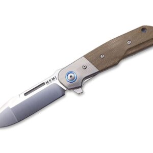 MKM Clap Micarta Green Titanium Bolster