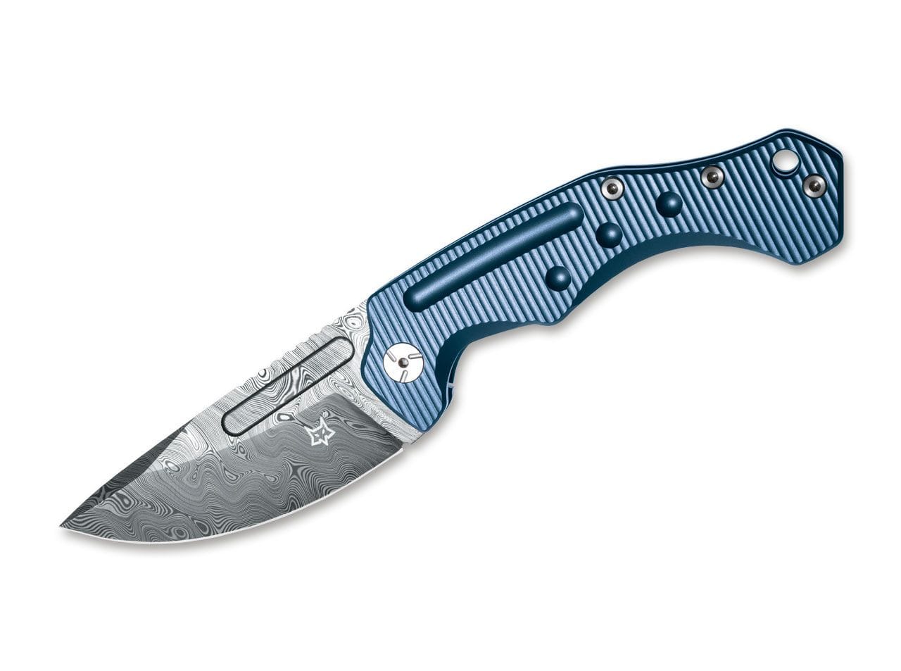 Fox Knives Desert Fox Damascus Blue