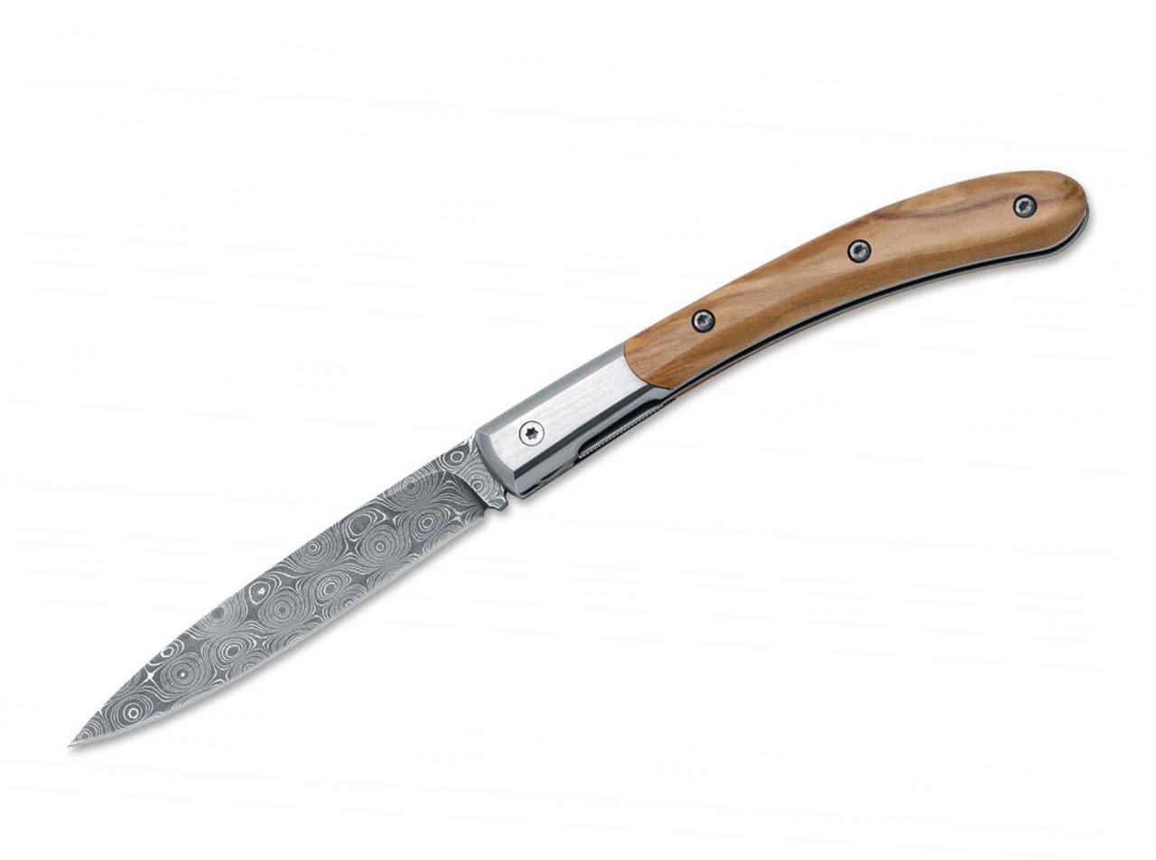 Fox Knives Elite 271 Olive Damascus