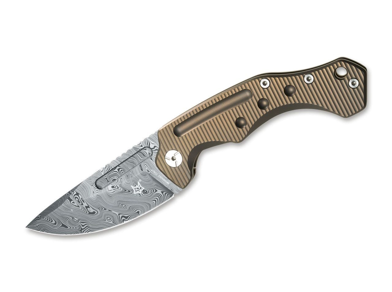 Fox Knives Desert Fox Damascus Desert