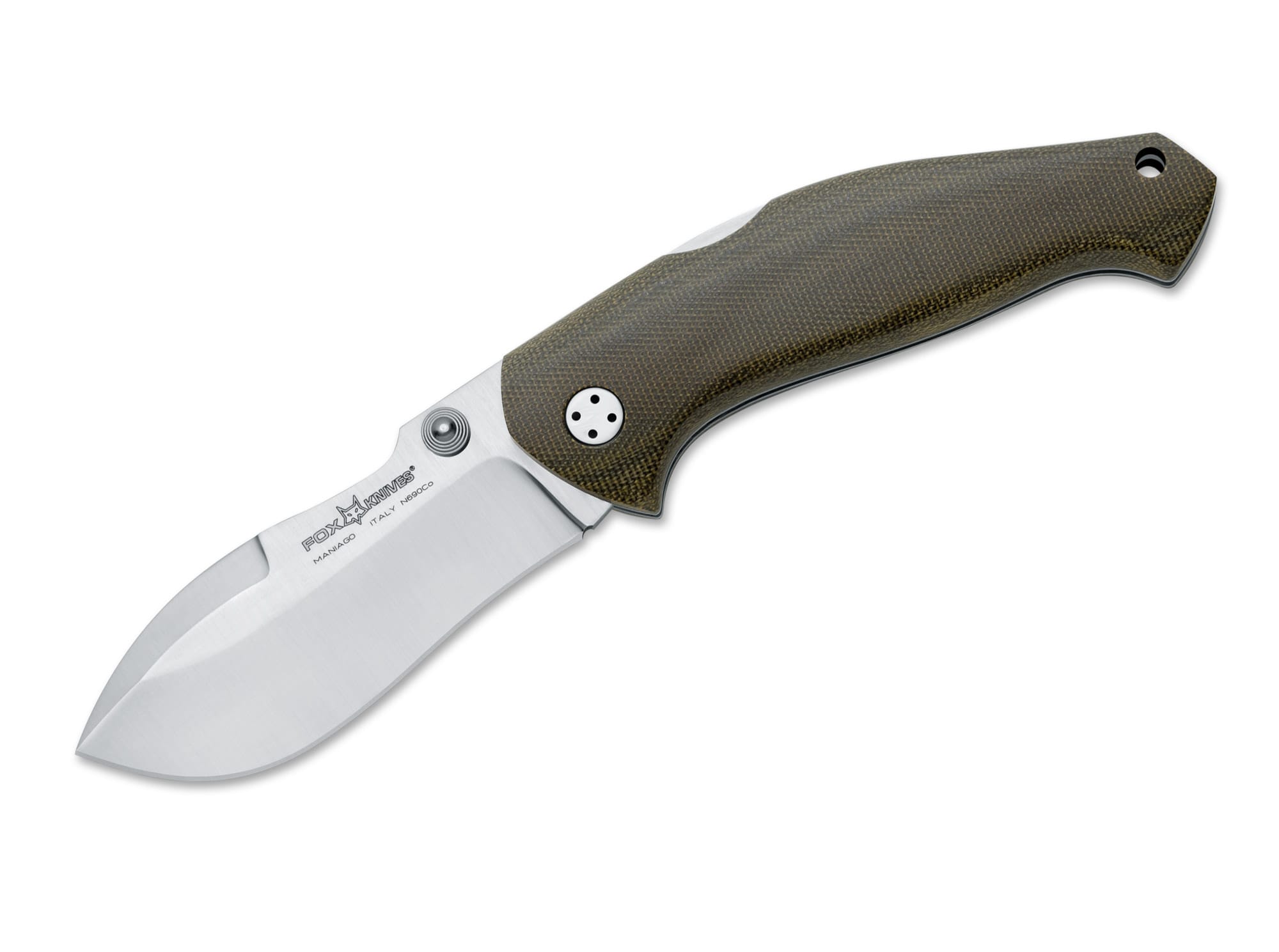 Fox Knives Mojo Green Micarta