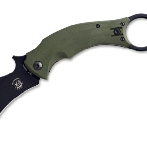 Fox Knives Black Bird Green
