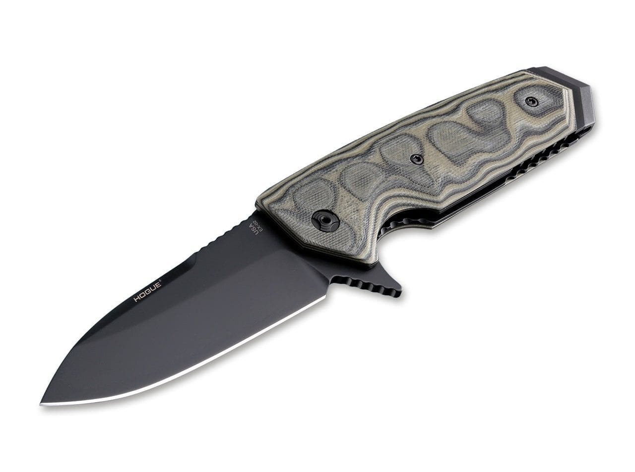 Hogue EX-02 Flipper 3.375 G-Mascus Green