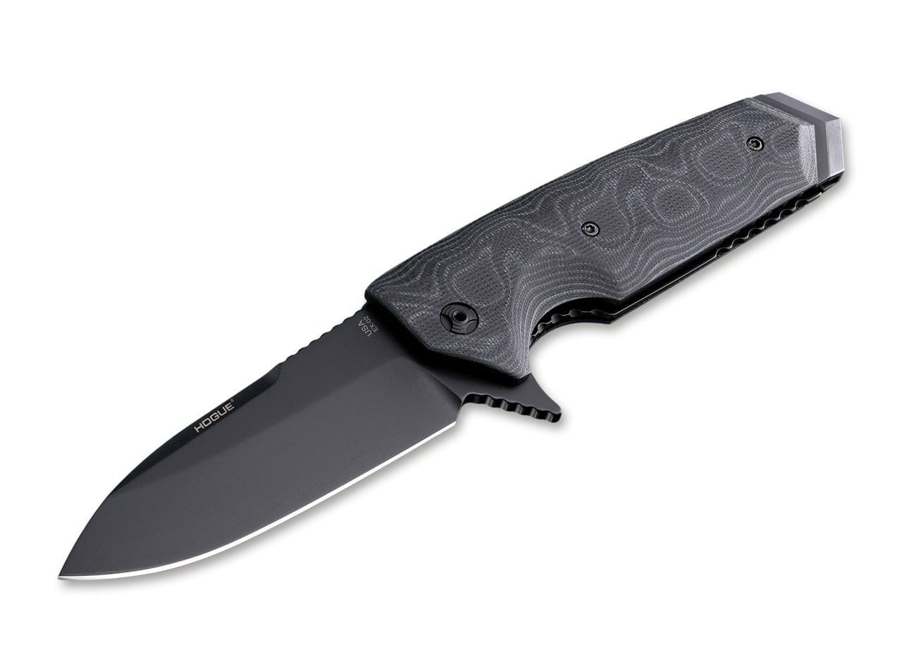 Hogue EX-02 Flipper 3.375 G10 All Black