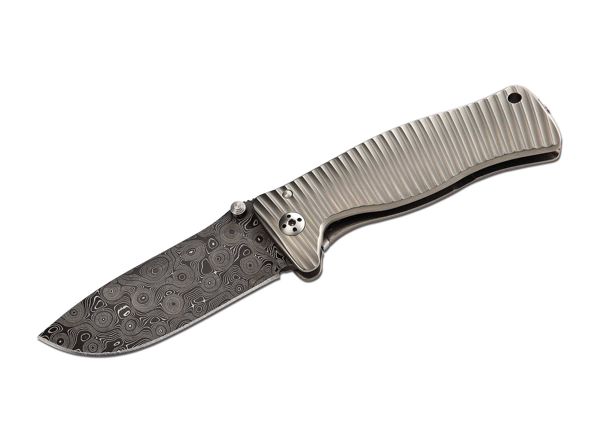 LionSteel SR-1 Titanium Damascus