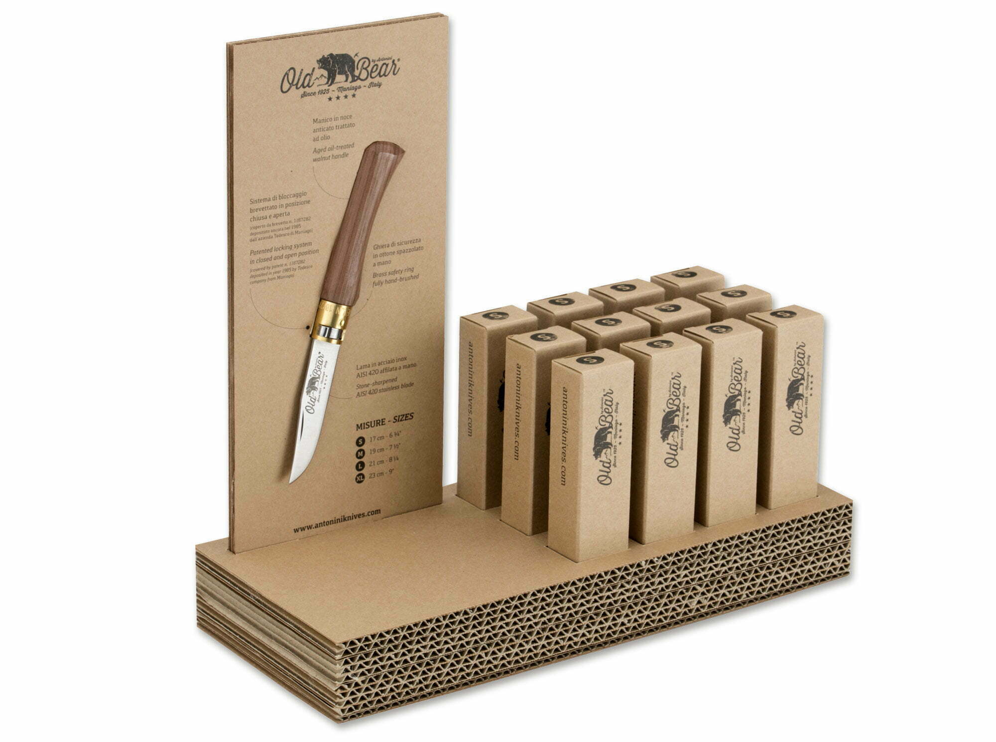 Old Bear S Walnut Display Set
