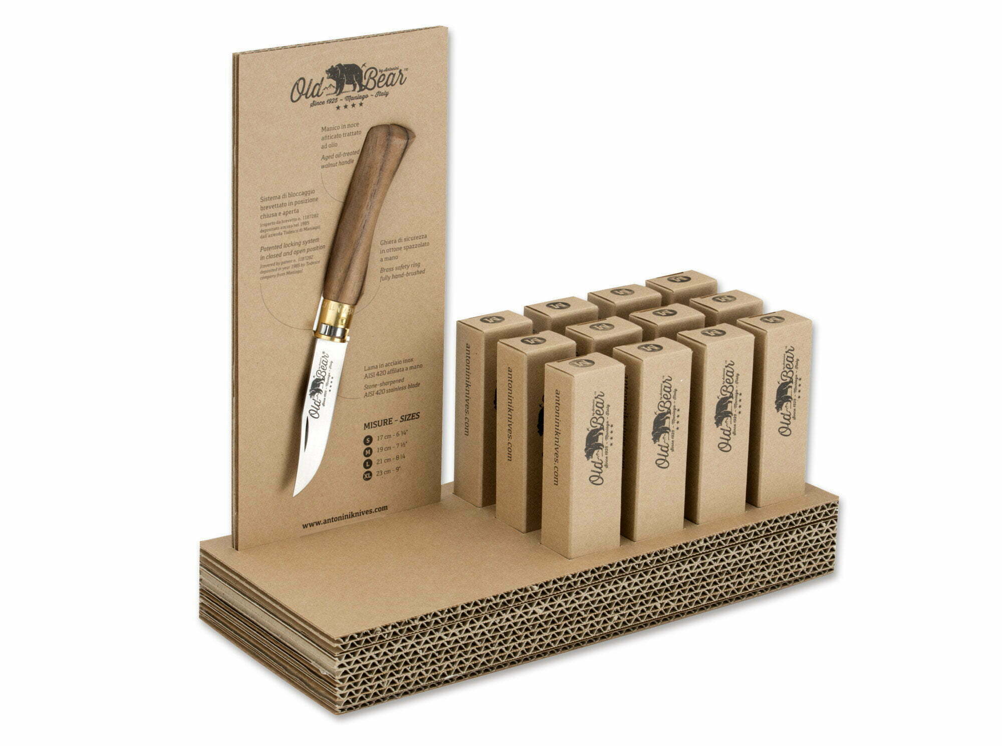 Old Bear M Walnut Display Set