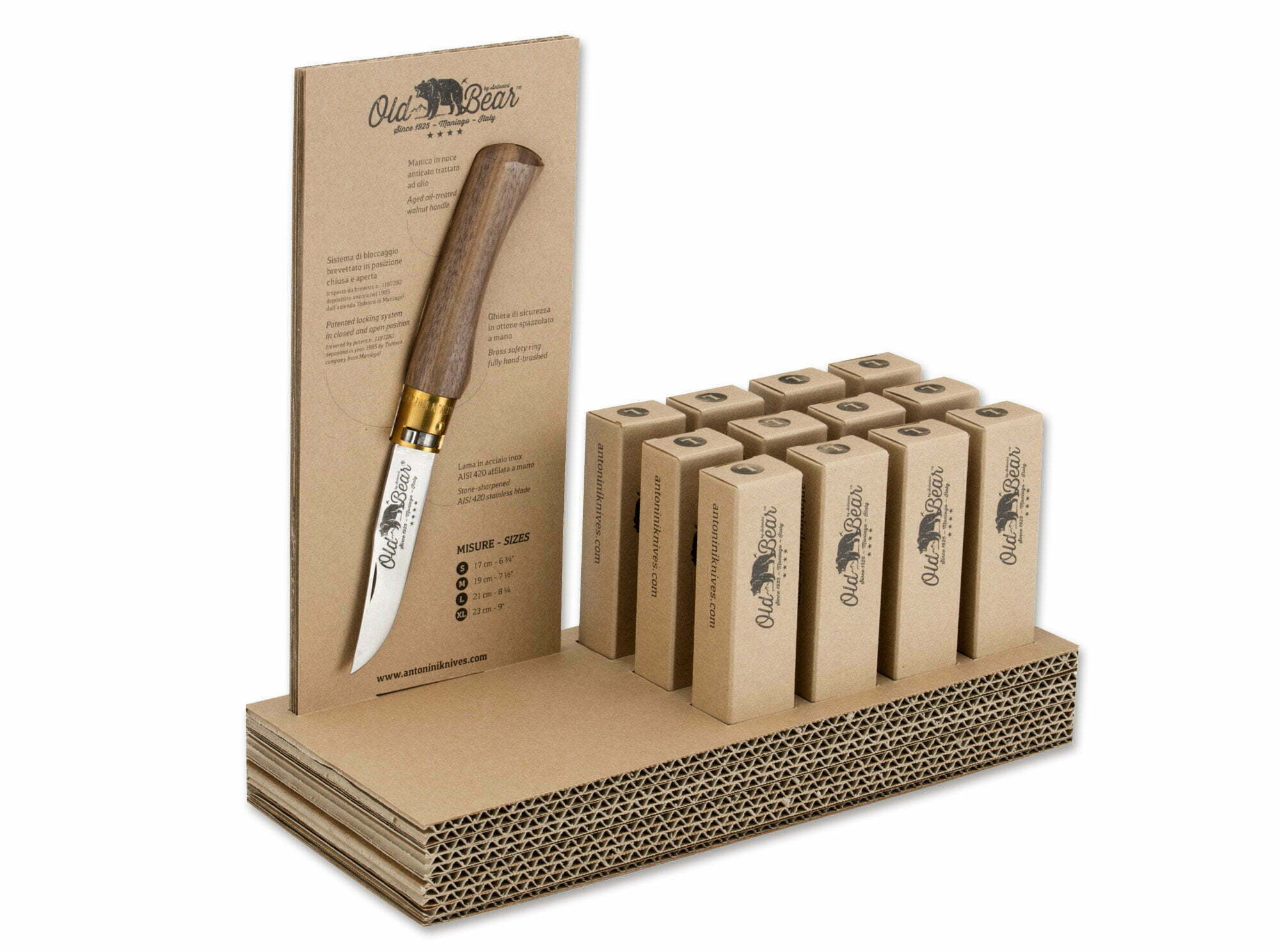 Old Bear L Walnut Display Set