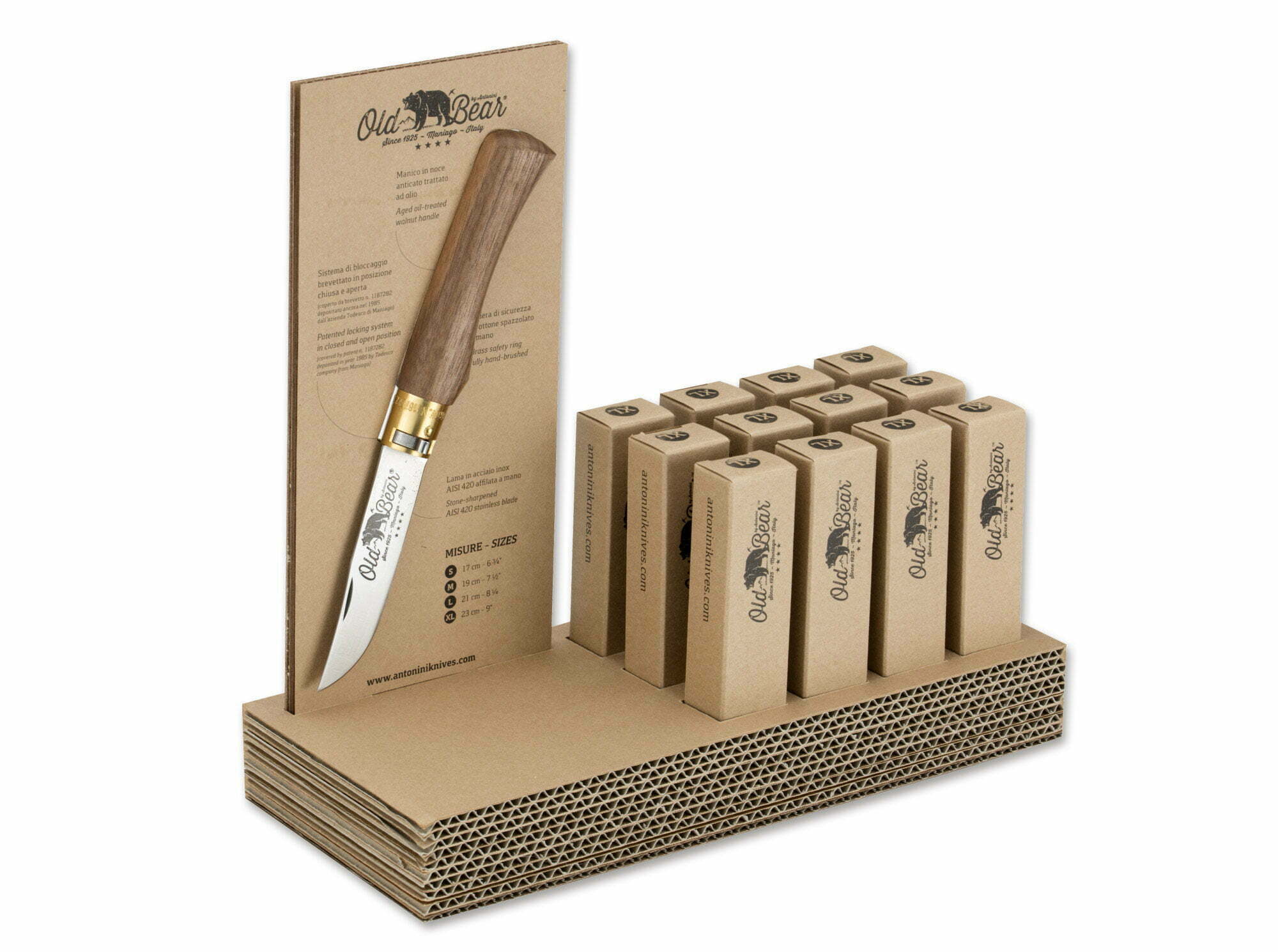 Old Bear XL Walnut Display Set