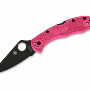 Spyderco Delica Pink Heels Black Blade
