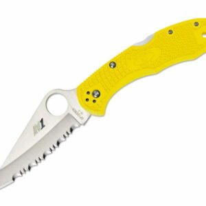 Spyderco Salt 2 Yellow Serrated