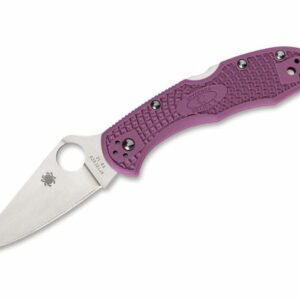 Spyderco Delica 4 Lightweight Flat Ground Purple