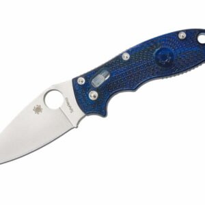 Spyderco Manix 2 Transluscent Handle Blue Plain