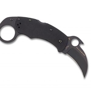 Spyderco Karahawk Black G10 Black Blade