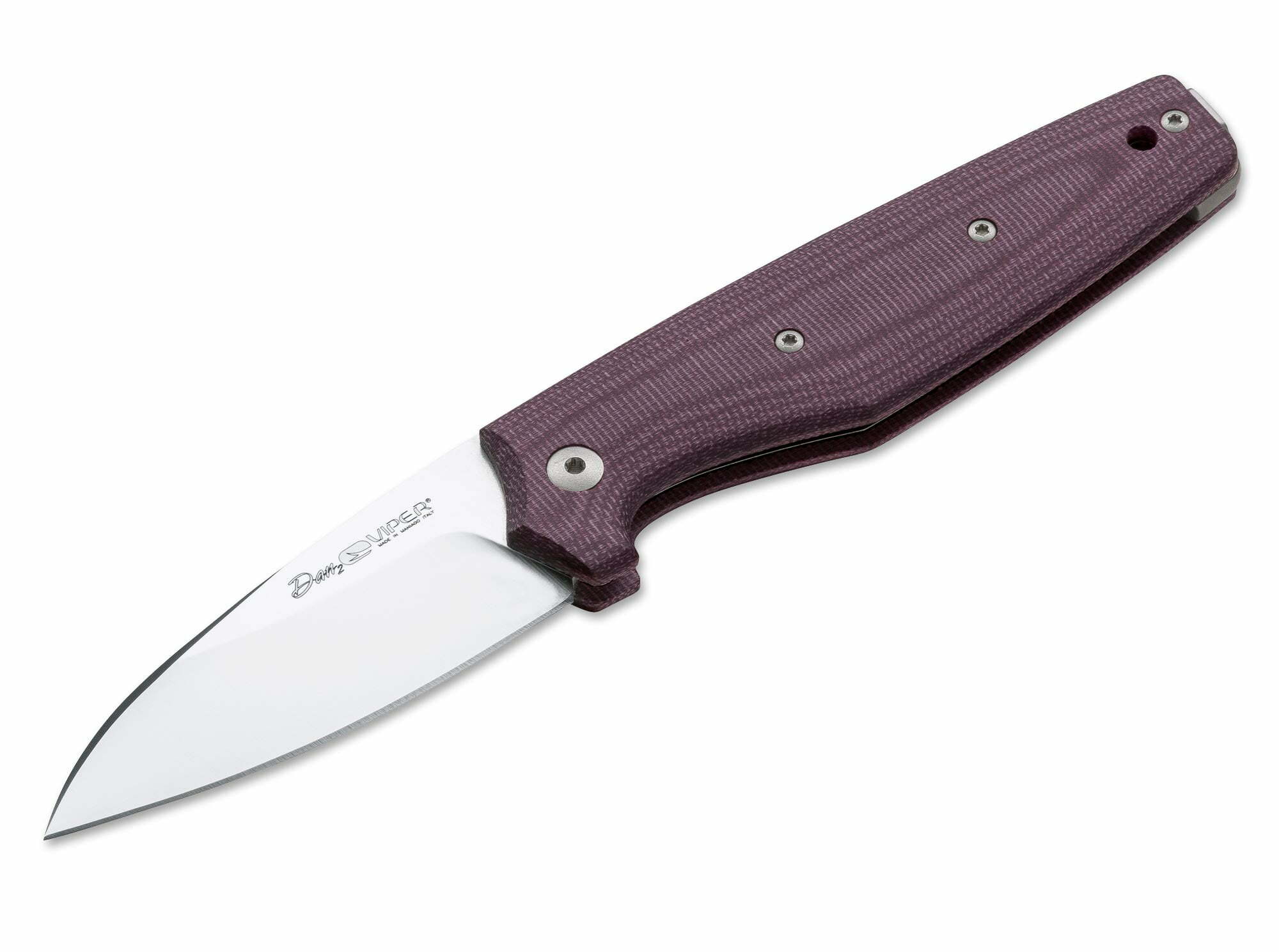 Viper Dan2 Burgundy Micarta