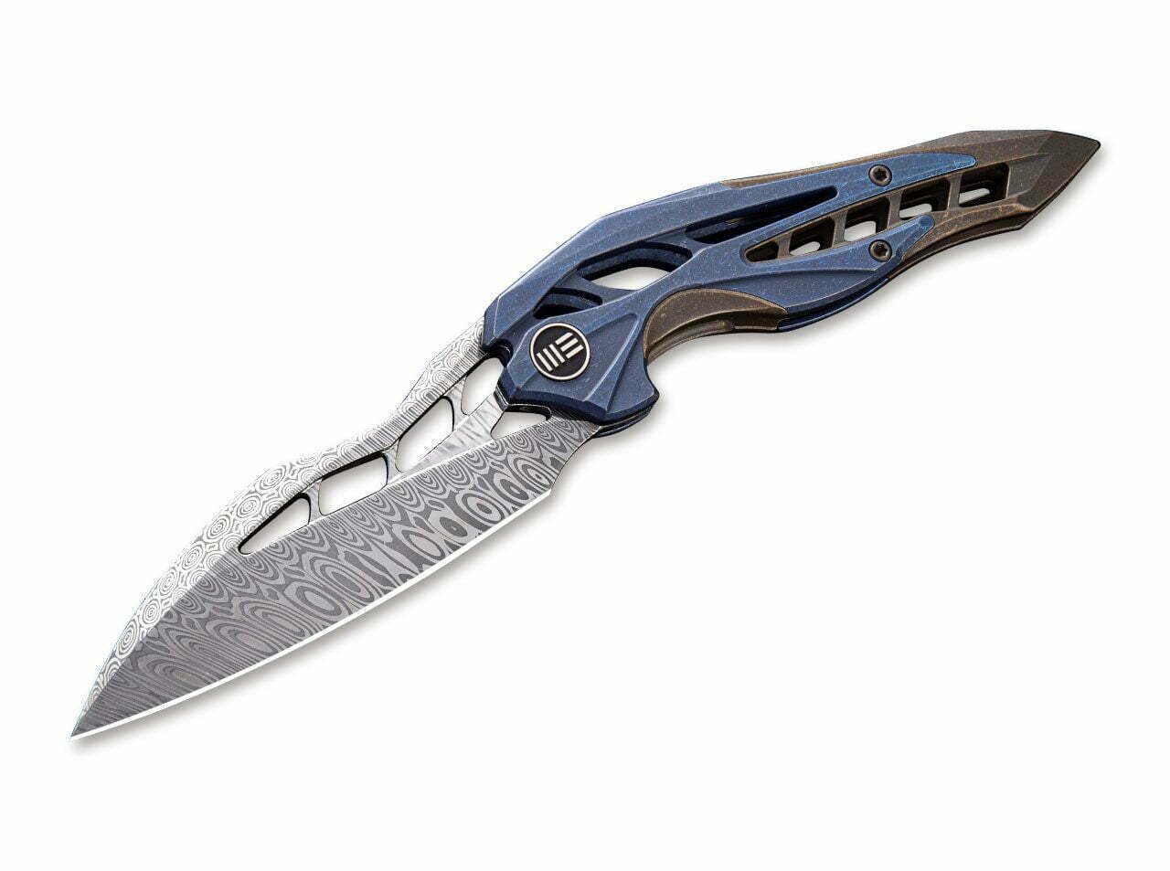 WE Knife Arrakis Damascus Blue