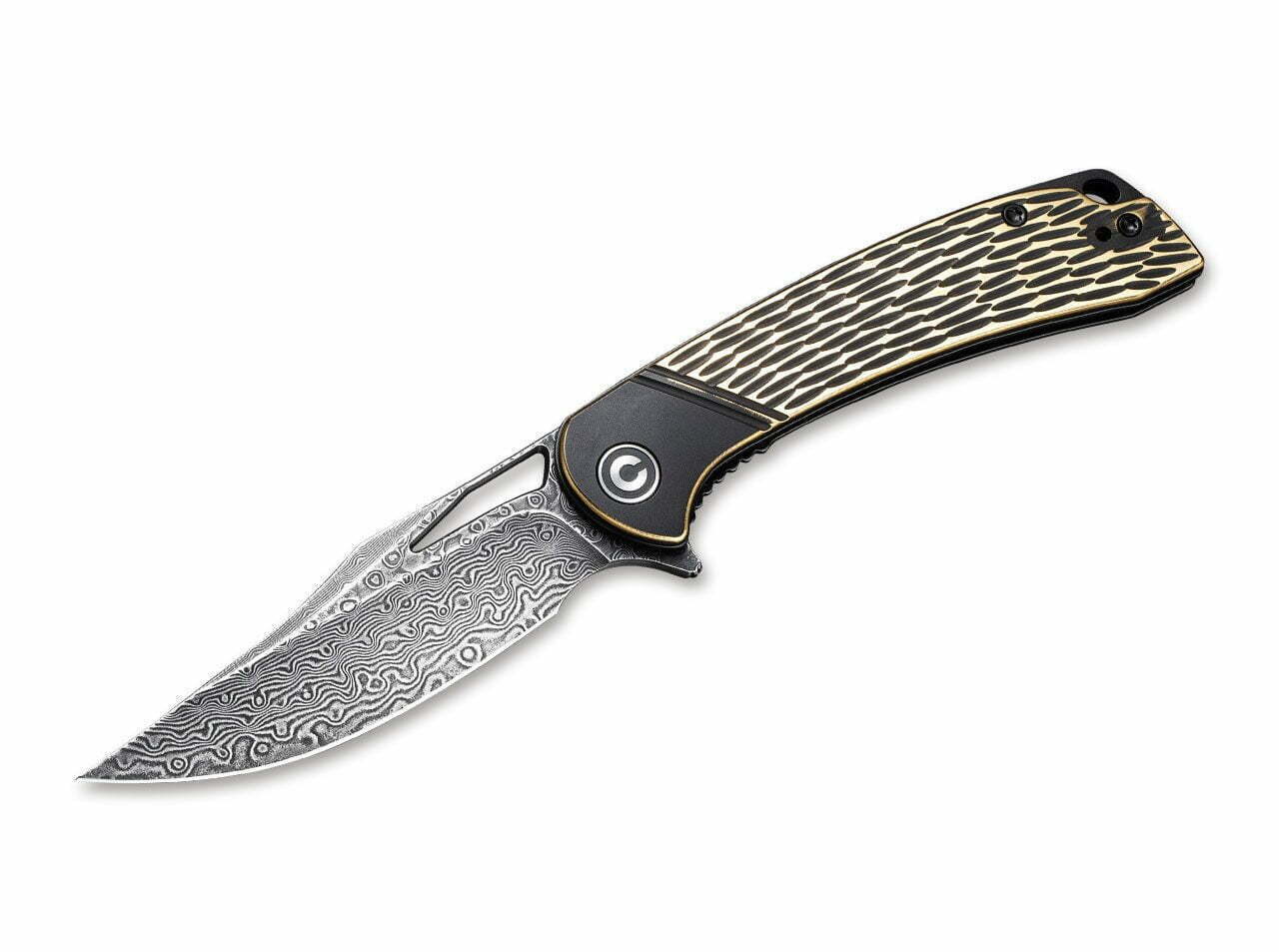 CIVIVI Dogma Damascus Brass Black