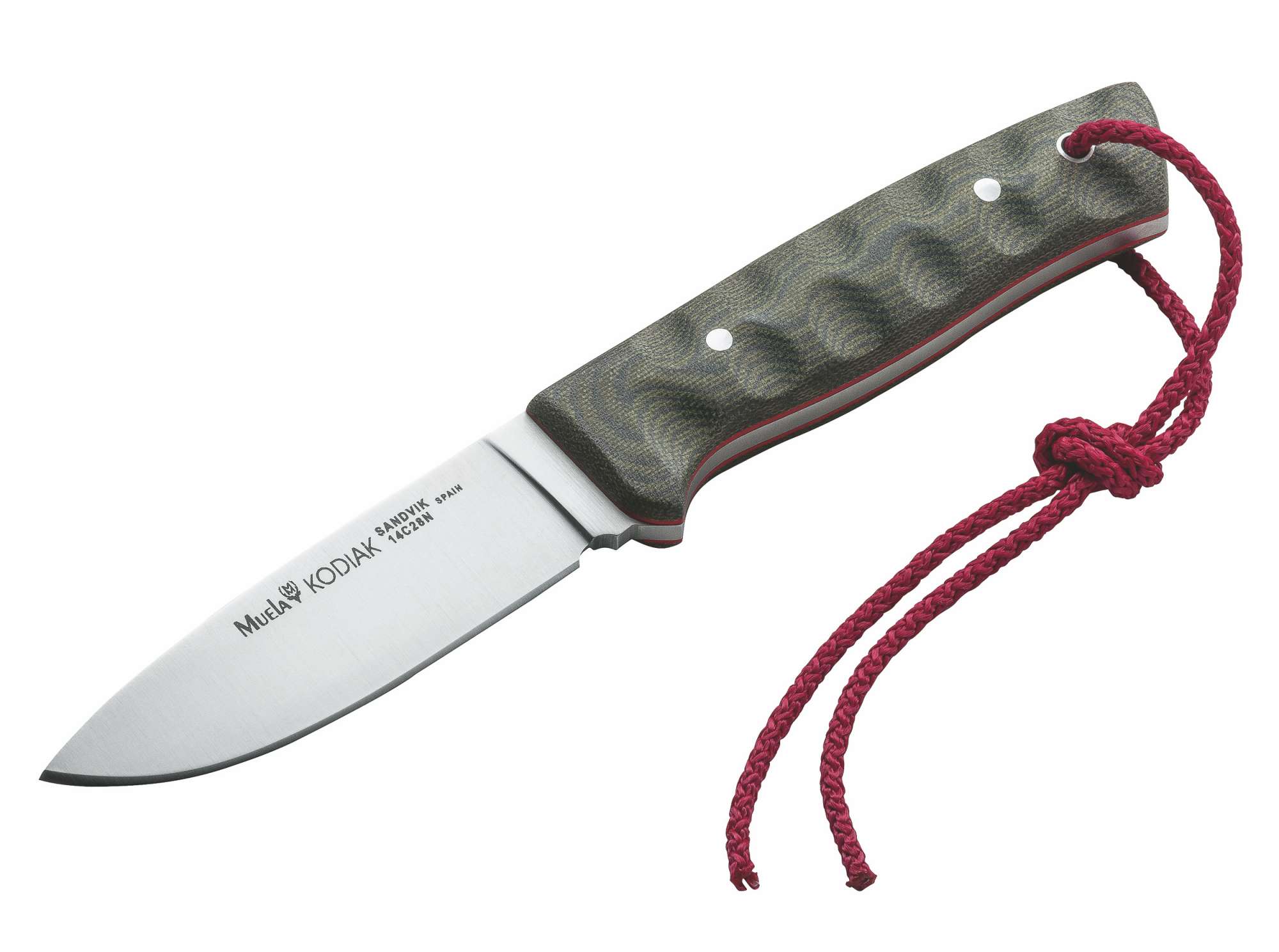 Muela Kodiak Green Canvas Micarta