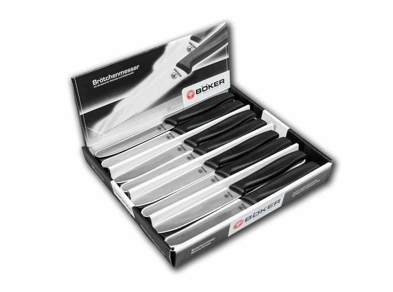 Böker Manufaktur Sandwich Knife Display Black 24 Pieces