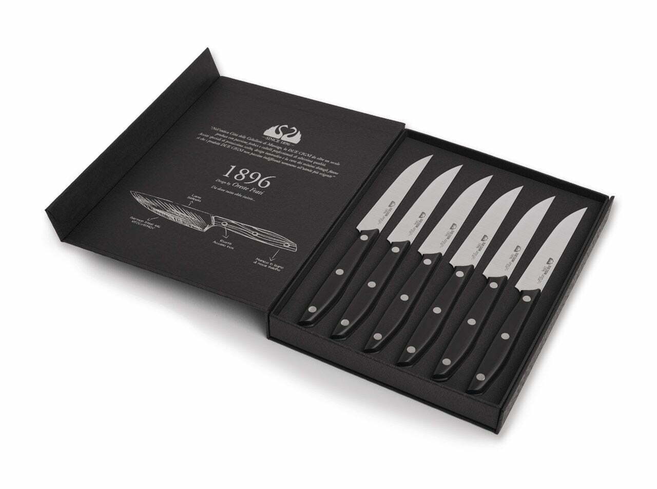 Due Cigni 1896 Steak Knife Set POM