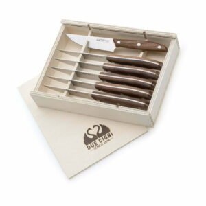 Due Cigni 1896 Steak Knife Set Walnut