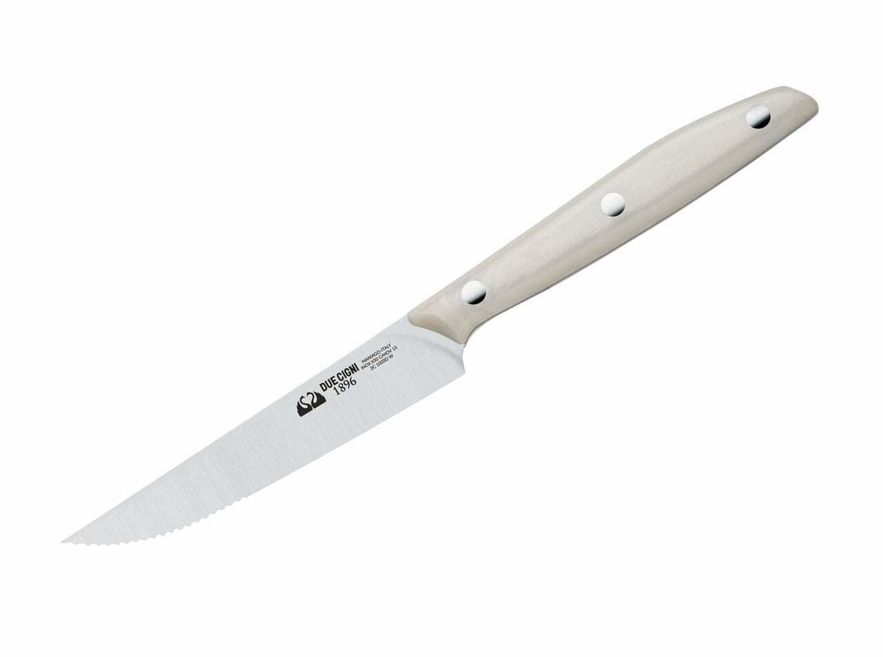 Due Cigni 1896 Steak Knife POM White Serrated