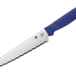Spyderco Utility Knife 6" Serrated Blue