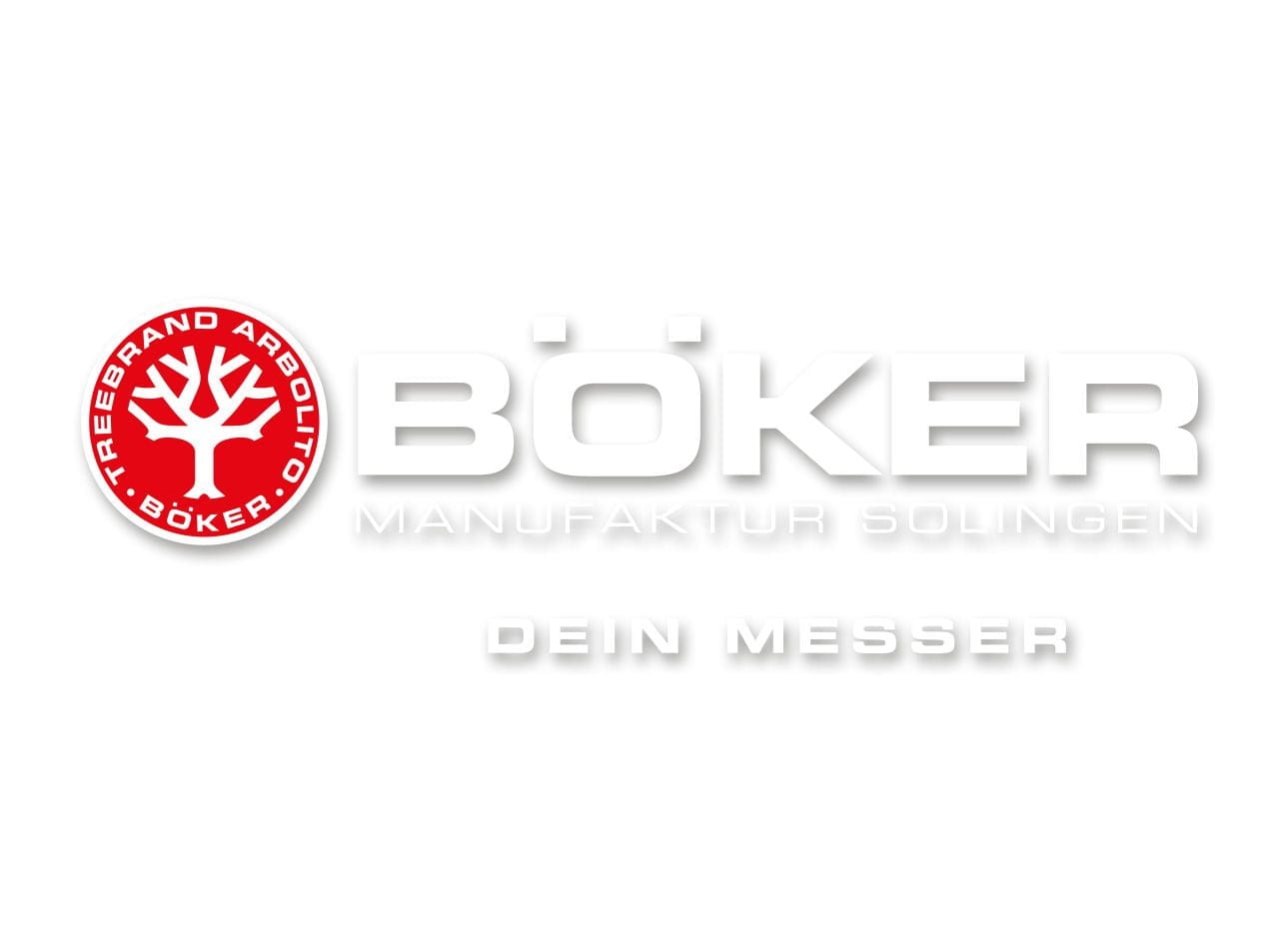 Böker Manufaktur Solingen Car Sticker White