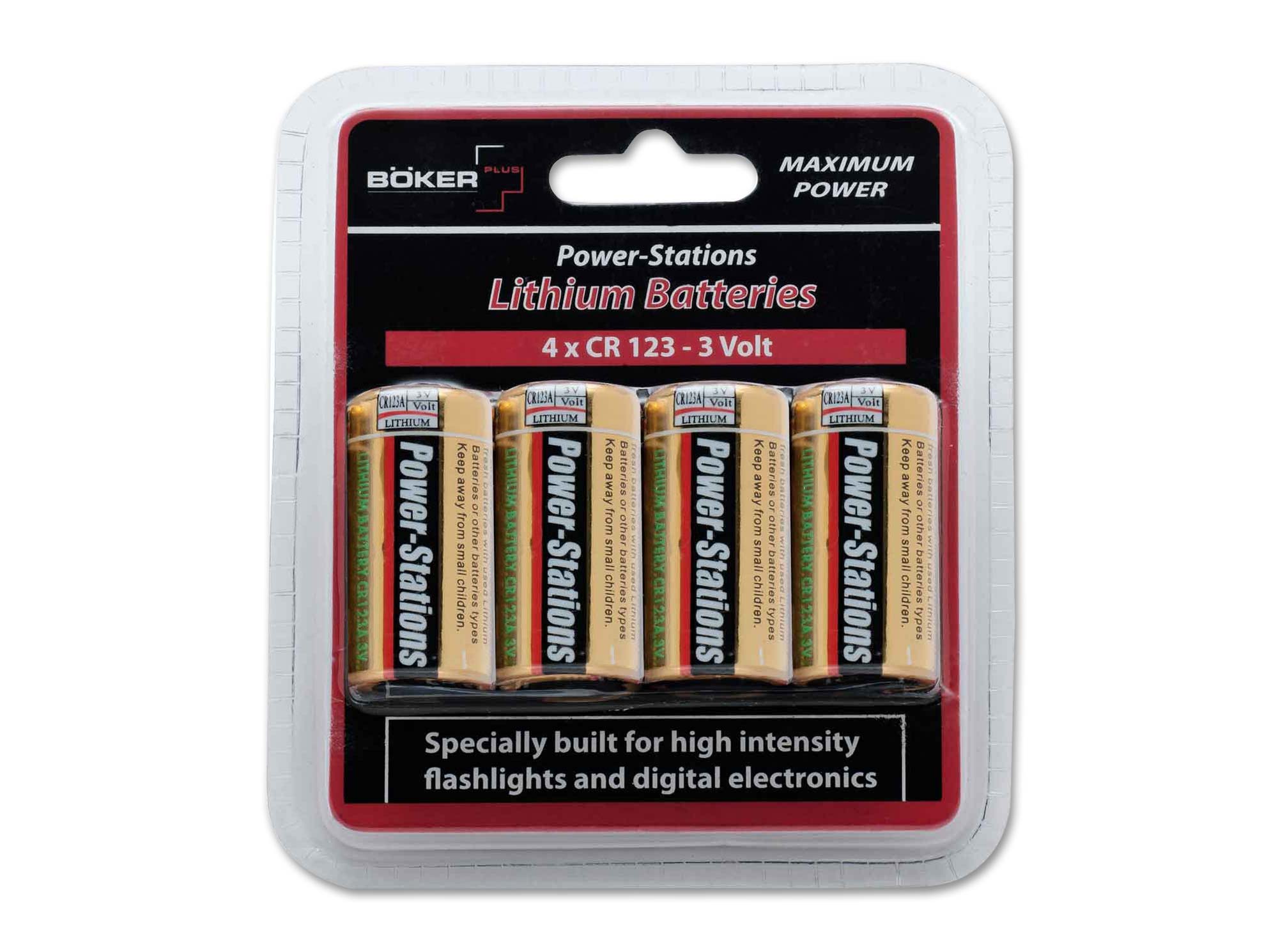 Böker Plus Battery Set 4  x CR123